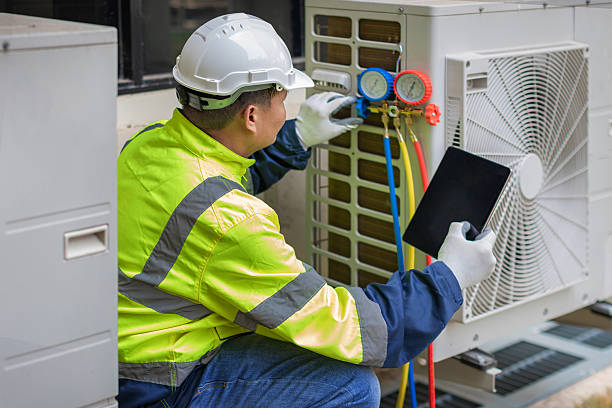 Professional Hvac technician working in Henrico, VA
